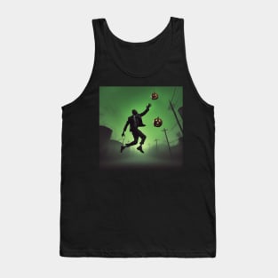 Michael Jordan Highest Jumps catch halloween pumpkins Tank Top